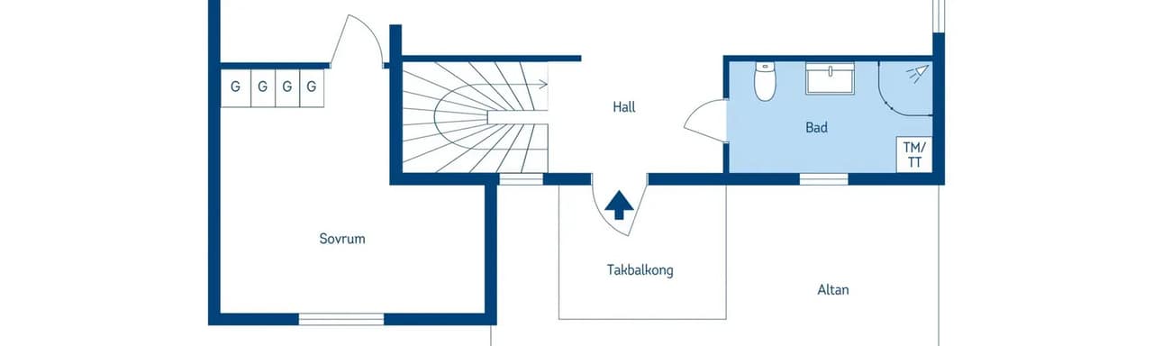 Floor plan for Sjöbotten 104
