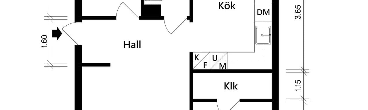 Floor plan for Steken 1J