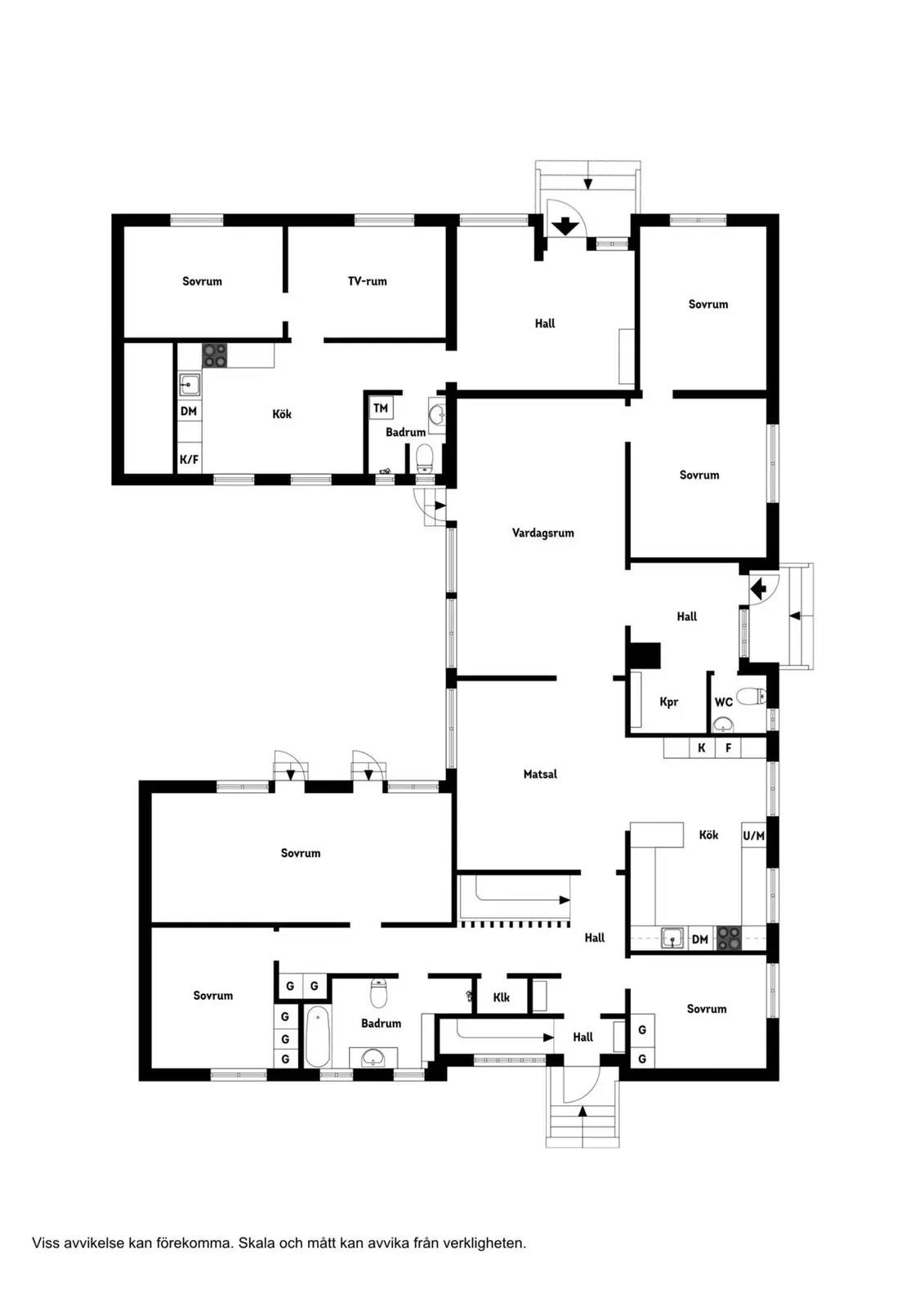 Floor plan for Gymnasistgatan 16