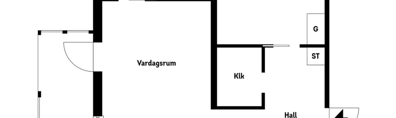 Floor plan for Apotekare Reinholds väg 7E