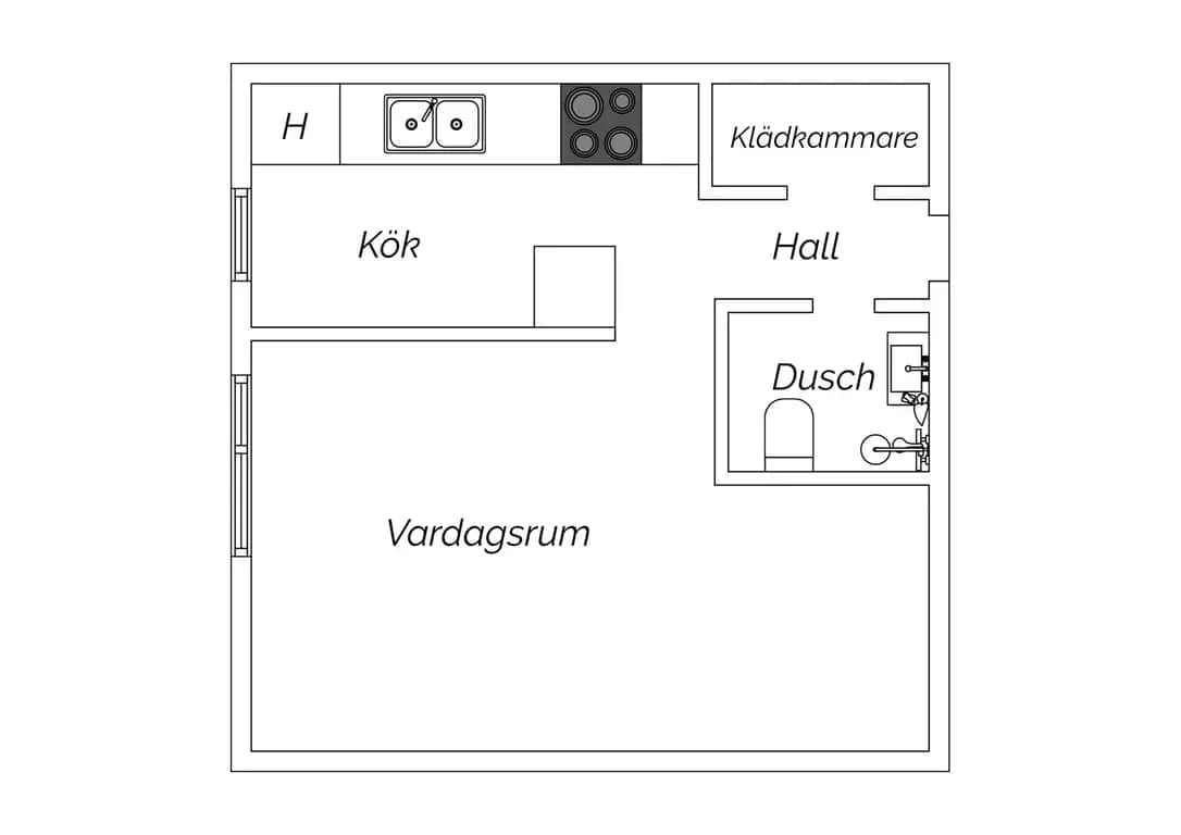 Planritning för Restalundsvägen 81