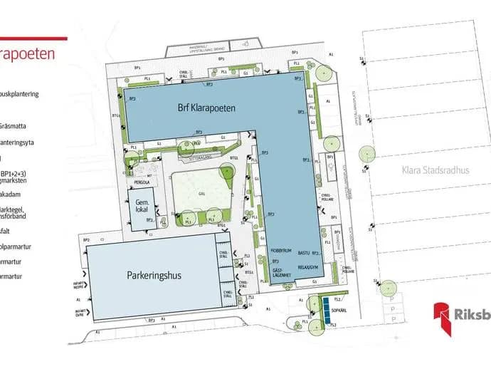 Planritning för Malmtorgsgatan  35 C