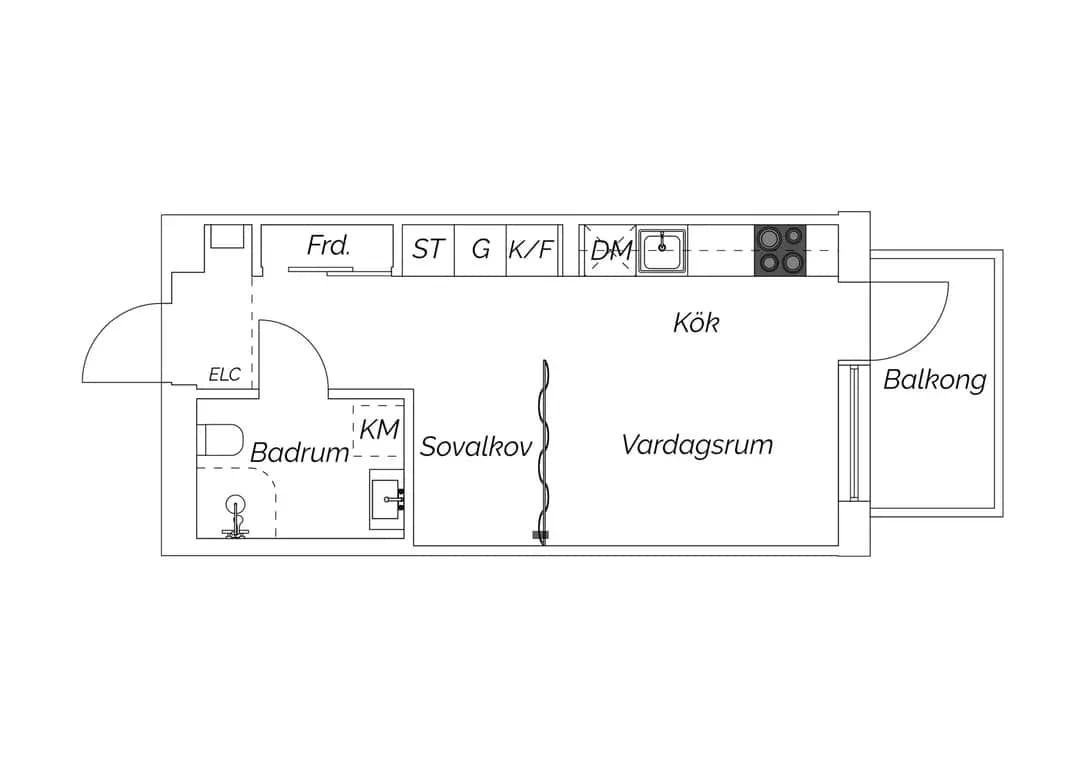 Planritning för Famngatan 16