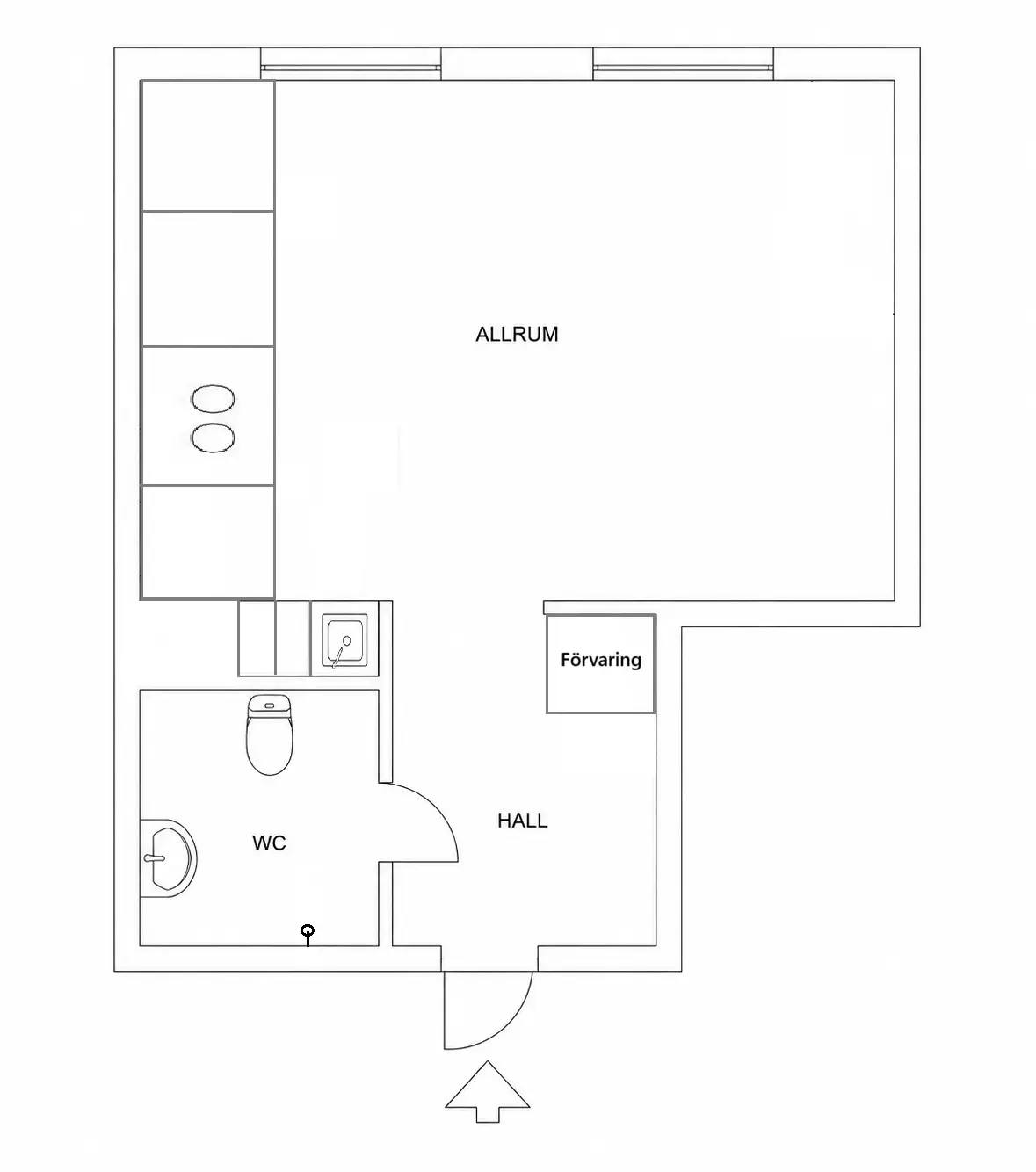 Floor plan for Sofiavägen 5C