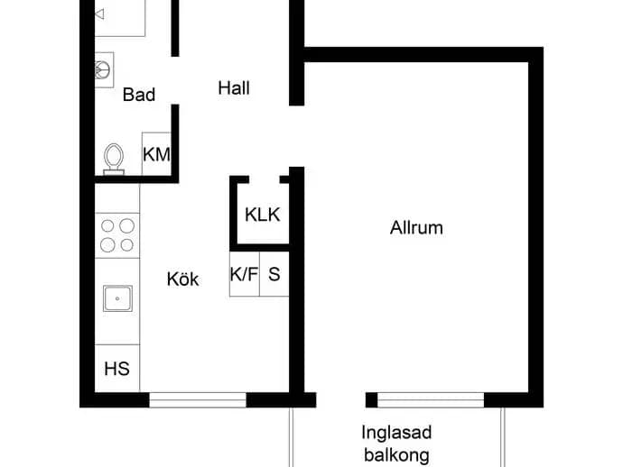 Floor plan for Lektorsgången 5B