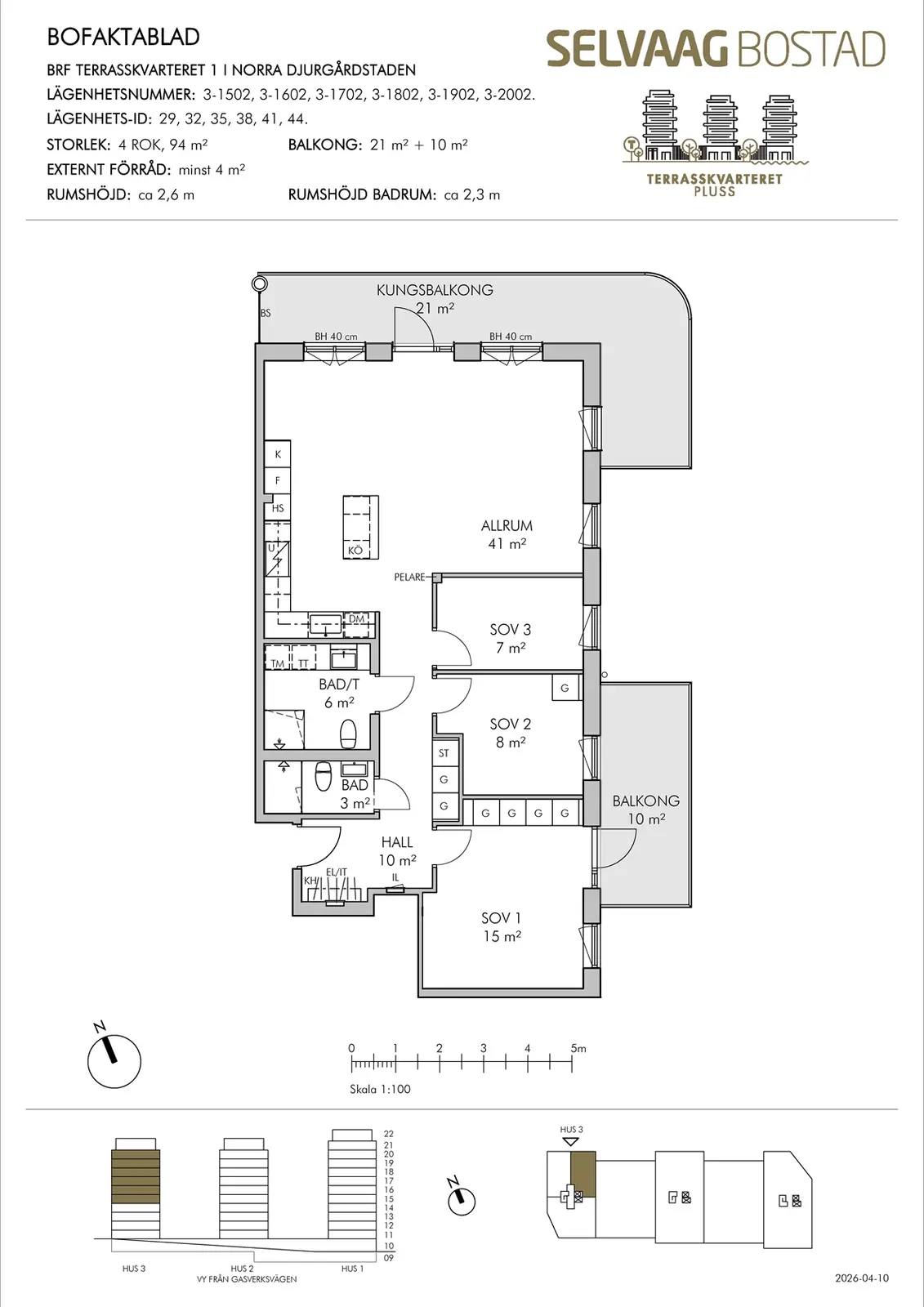 Floor plan for Bobergsgatan