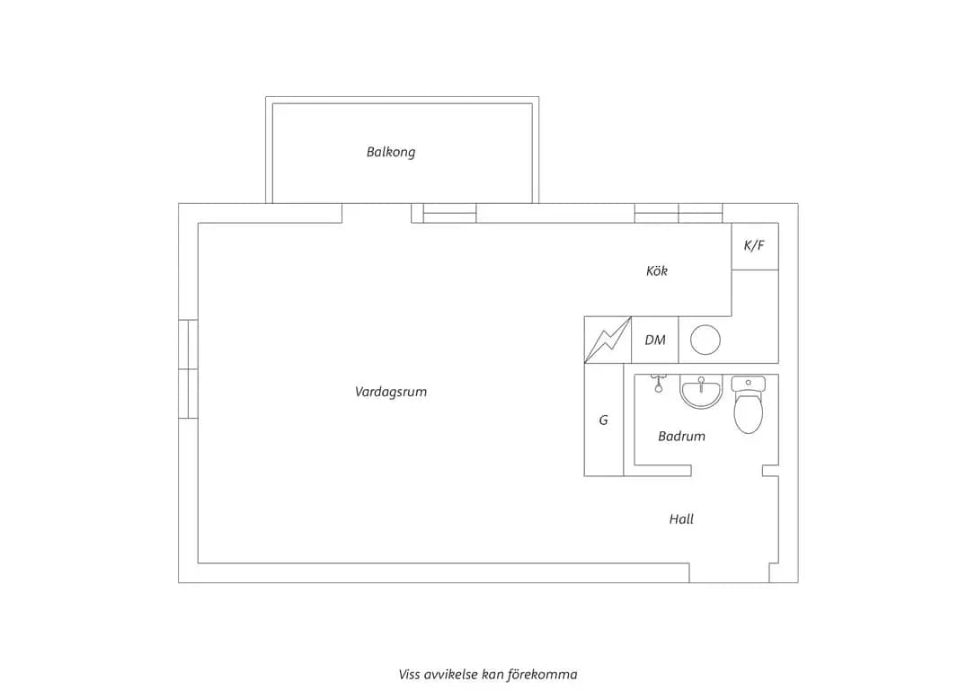 Floor plan for Tranemansgatan 21A