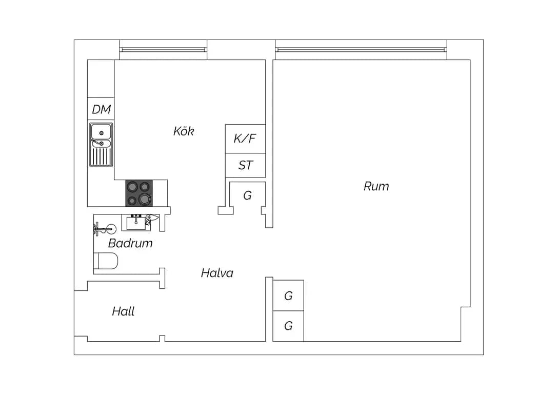 Planritning för Tullgatan 10