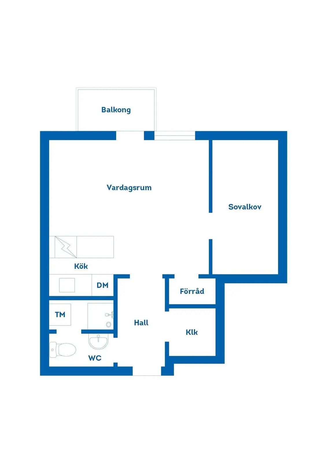 Floor plan for Köhlerplatsen 4