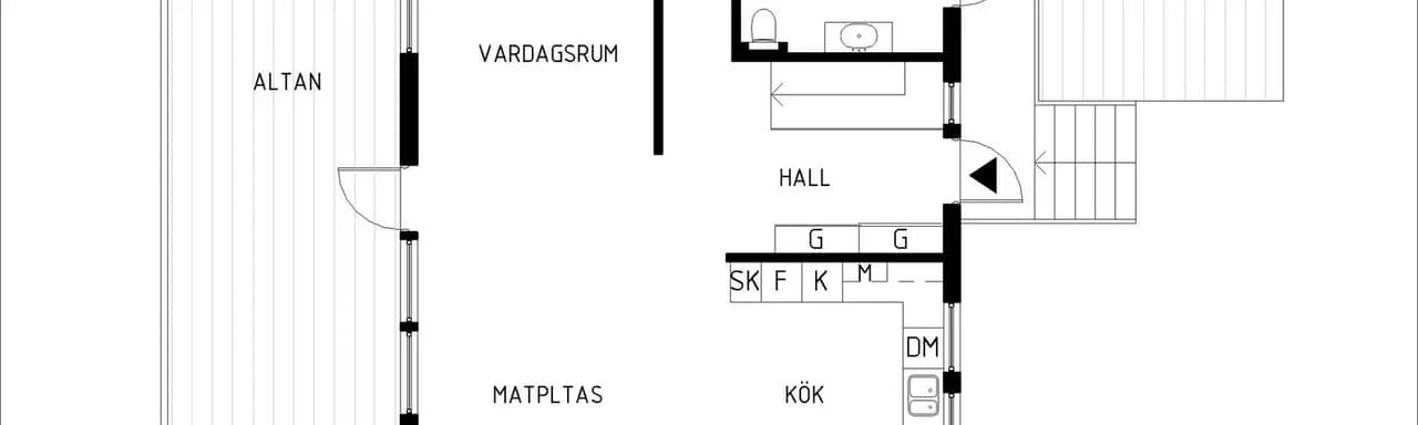 Floor plan for Sandviksvägen 42
