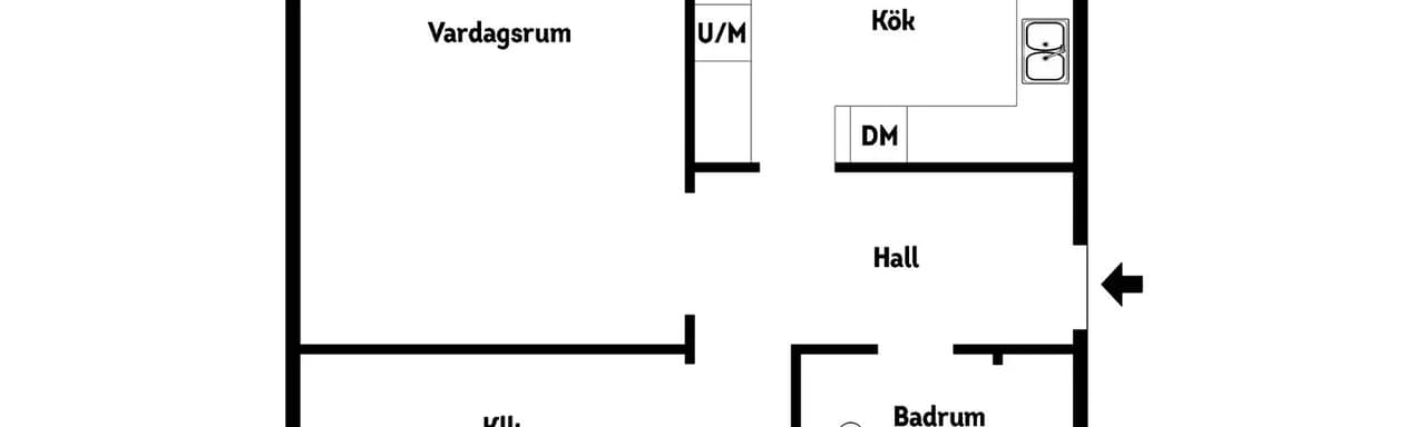 Planritning för Skarpskyttevägen 22 C