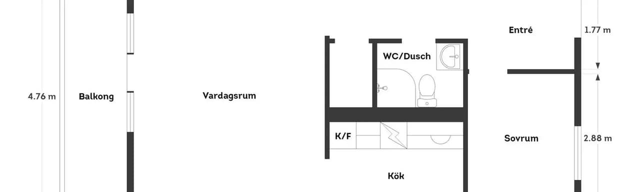Floor plan for Sagogången 39
