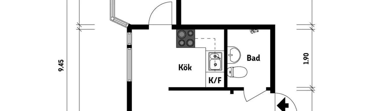 Floor plan for Marklandsgatan 67