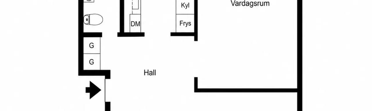 Planritning för Tullingebergsvägen 24