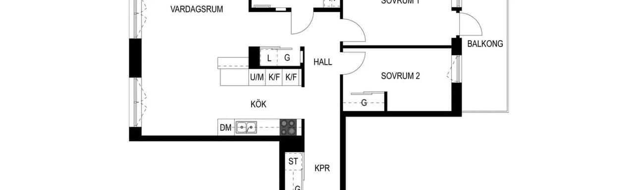 Planritning för Mäldgränd 1