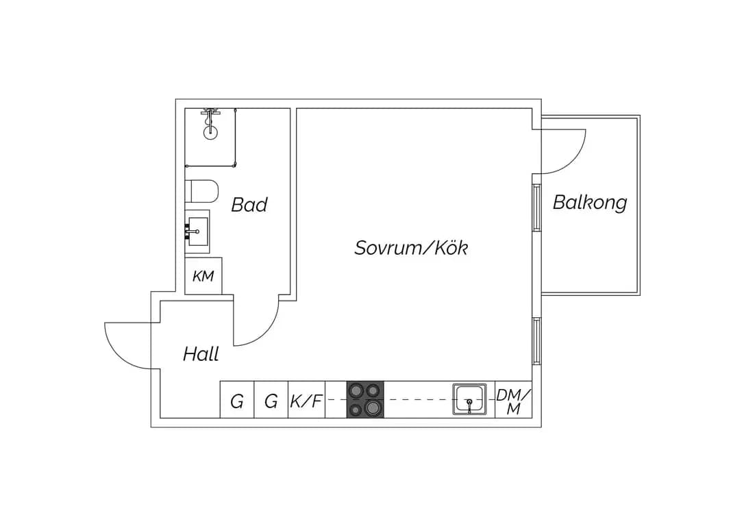 Floor plan for Famngatan 8