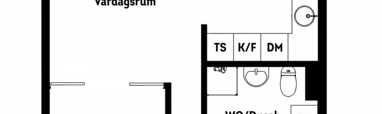 Planritning för Nyängsvägen 19