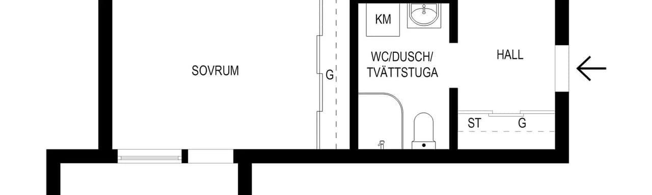 Floor plan for RUDBECKS VÄG 147 LGH 1104