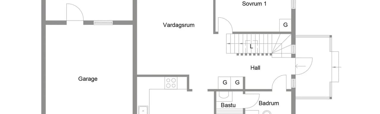 Planritning för Dünavägen 11