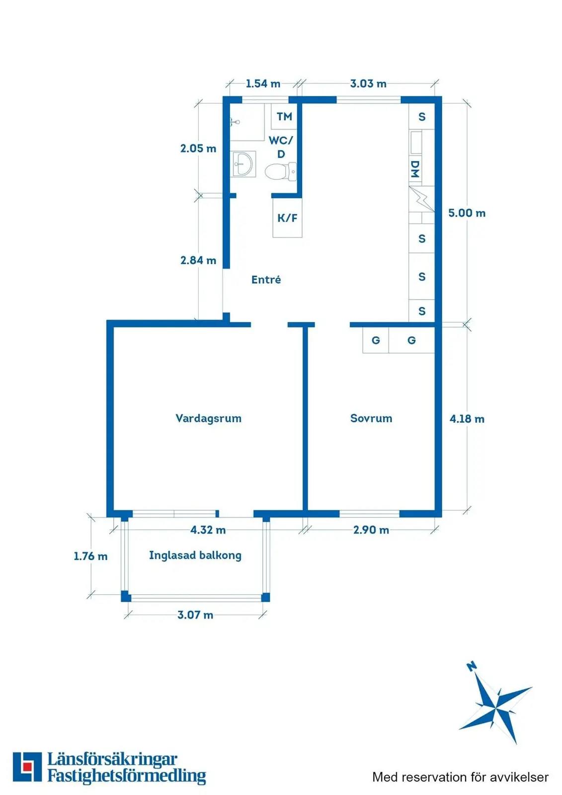 Planritning för Storgatan 35B