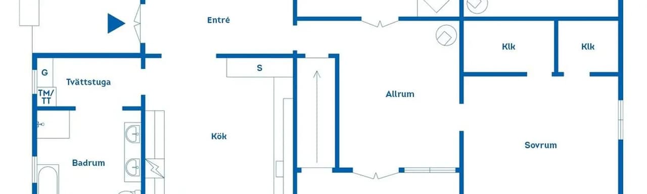 Planritning för Lindbyvägen 7