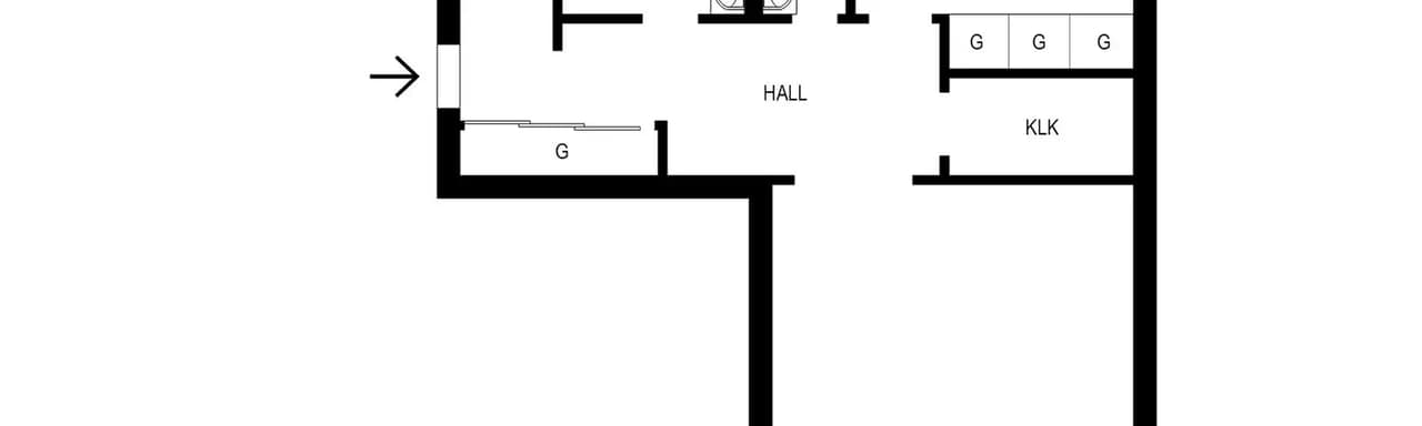 Floor plan for Bygatan 27 Lgh 1201