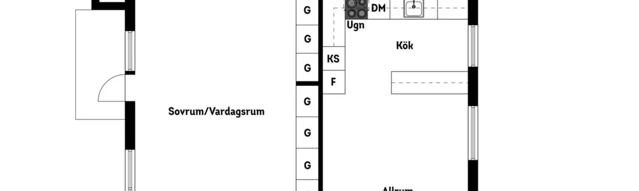 Planritning för Kadriljvägen 2