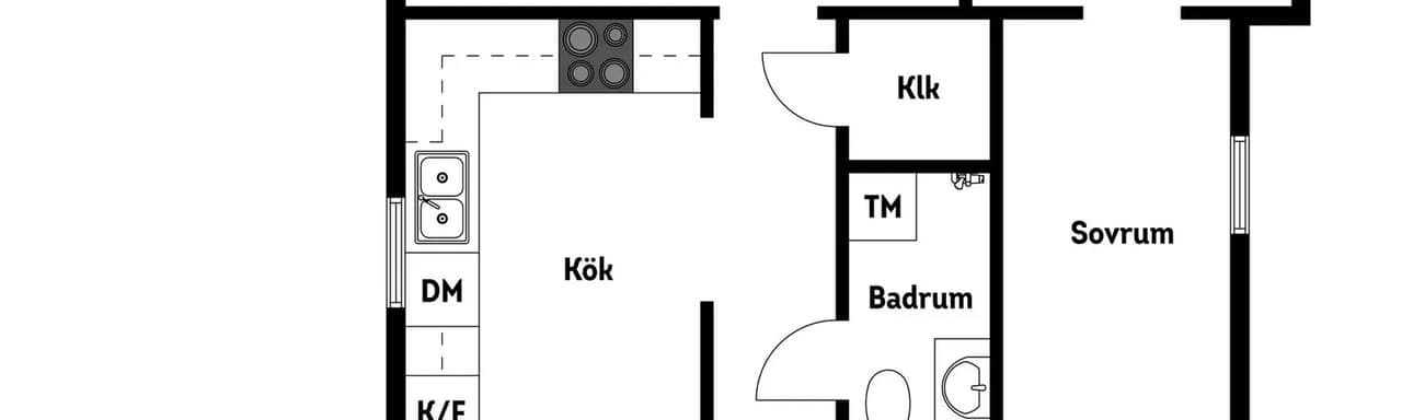 Floor plan for Trångets södra väg 45