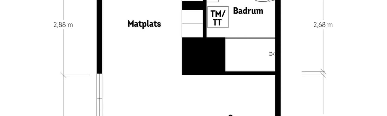 Floor plan for Övre Sanatoriegatan 60
