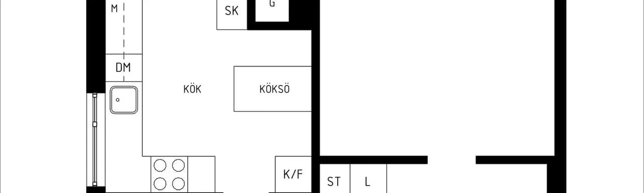 Floor plan for Kirunagatan 32, 4tr