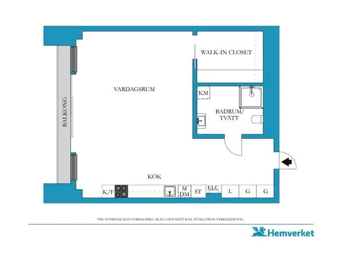 Floor plan for Lodjursstråket 1