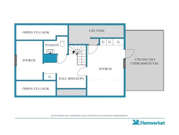 Floor plan for Östra Järnvägsgatan 21