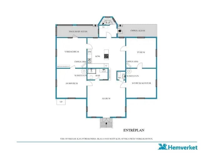 Floor plan for Högalidsgatan 4