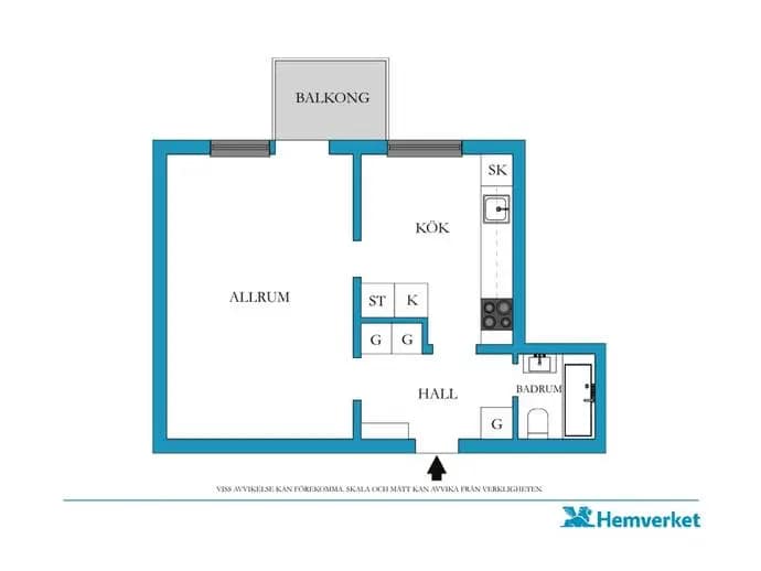 Planritning för Ebbesvägen 6