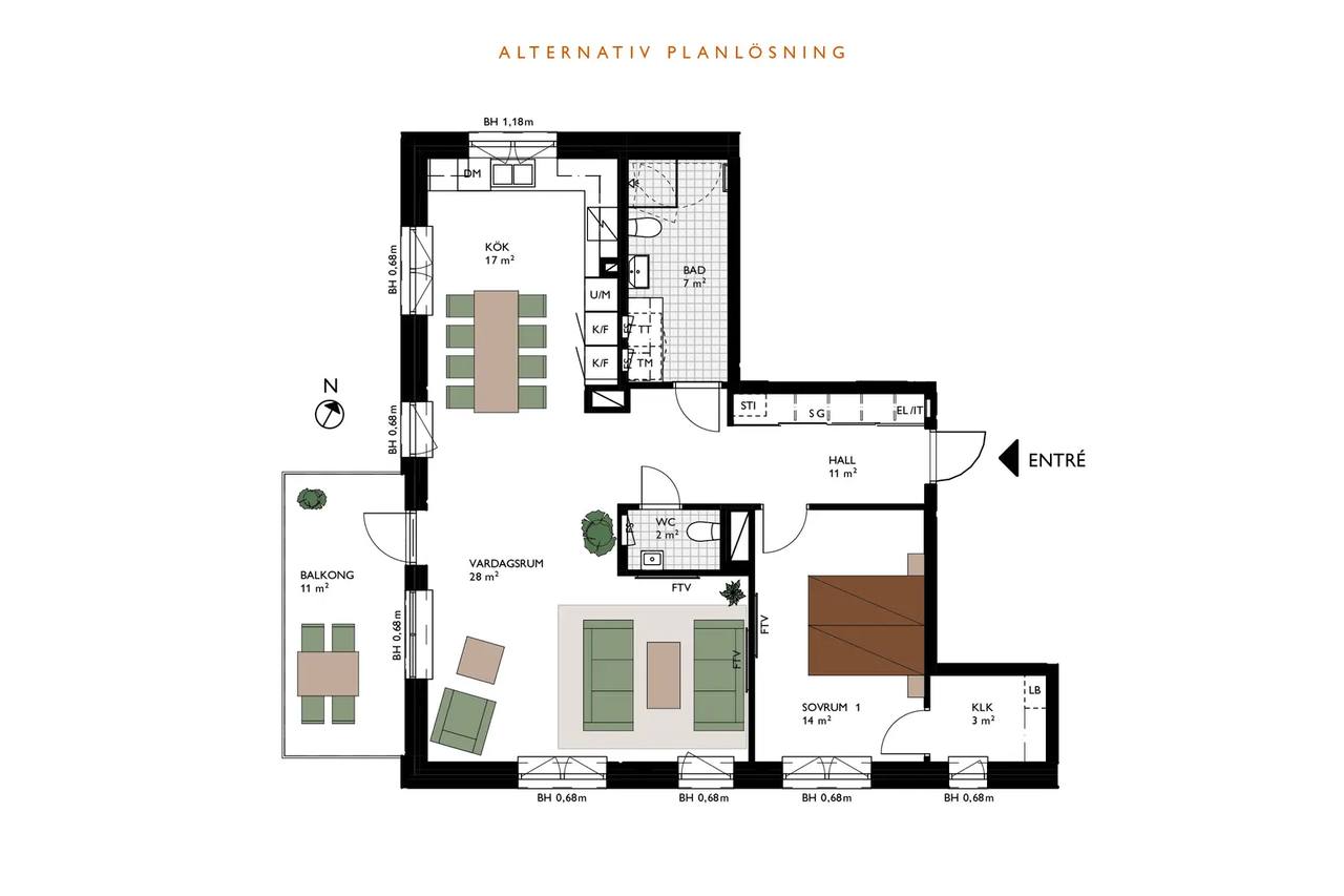 Planritning för Idrottsgatan 19