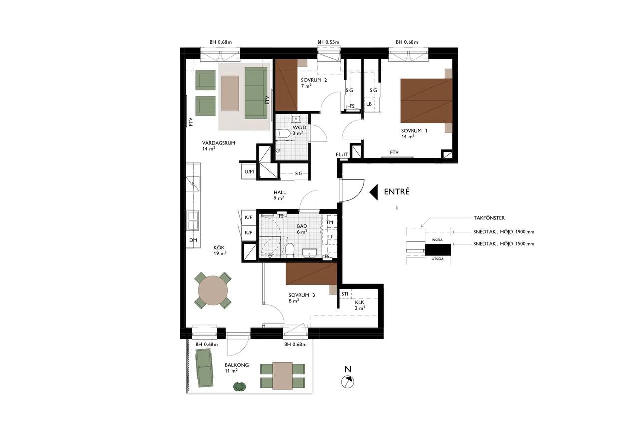 Planritning för Idrottsgatan 27