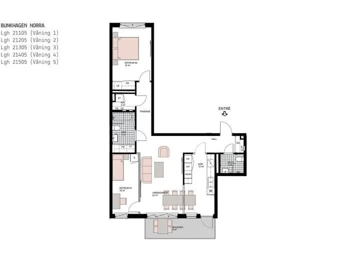 Floor plan for Boulevarden 25