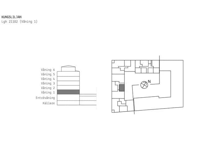 Planritning för Järva Skjutbaneväg 44