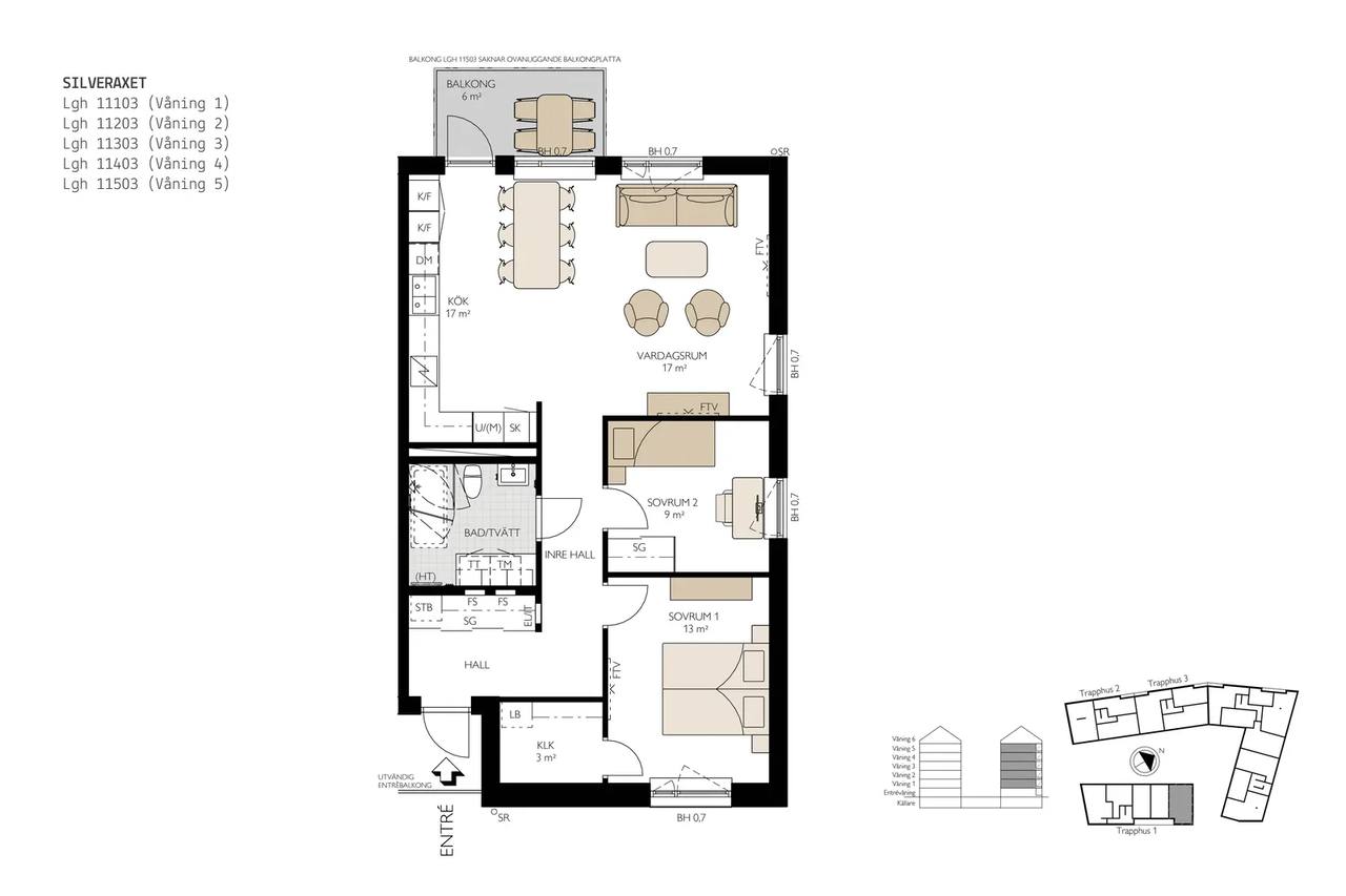 Floor plan for Bratteråsgatan 26 A