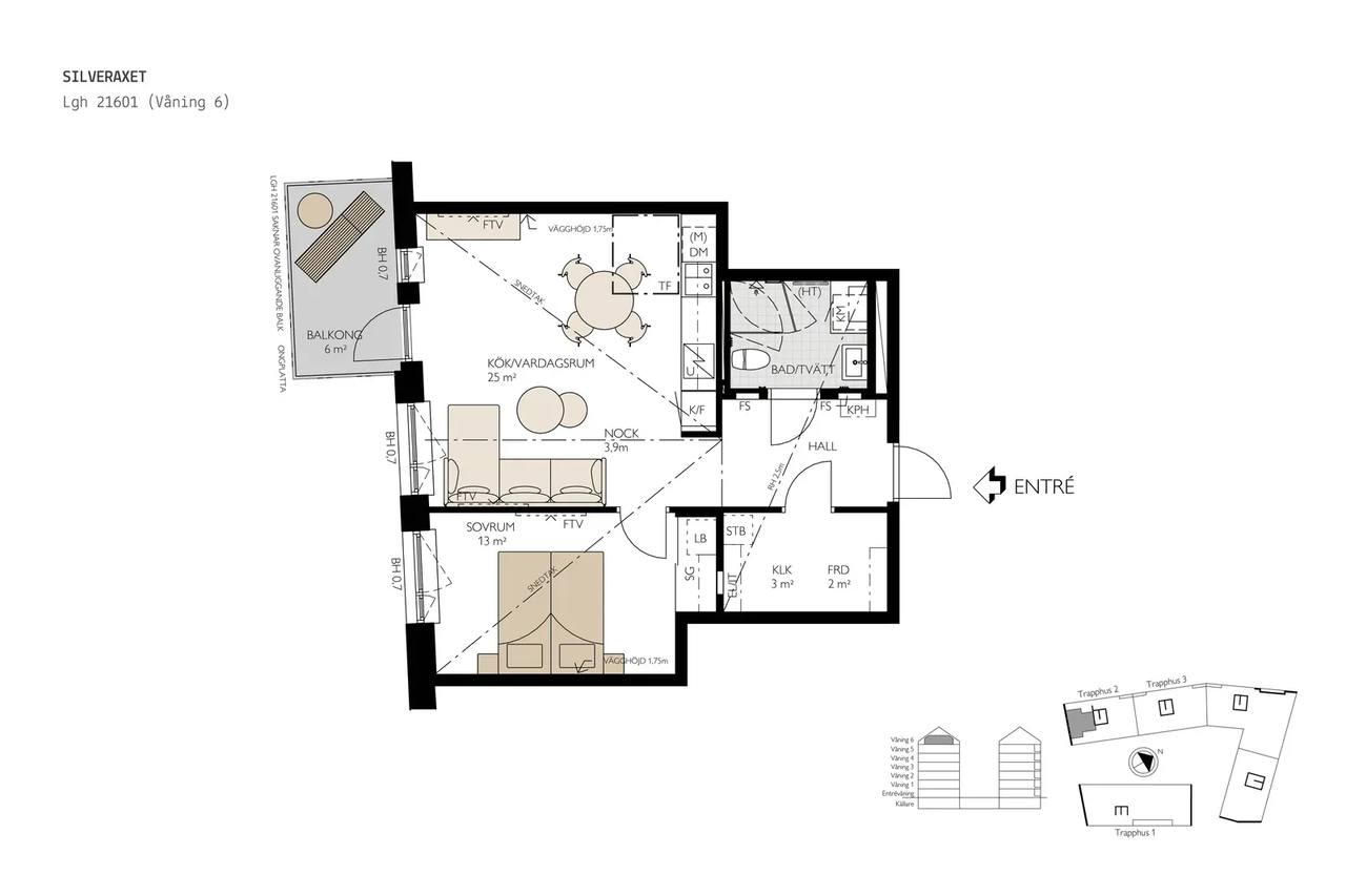Floor plan for Bratteråsgatan 24