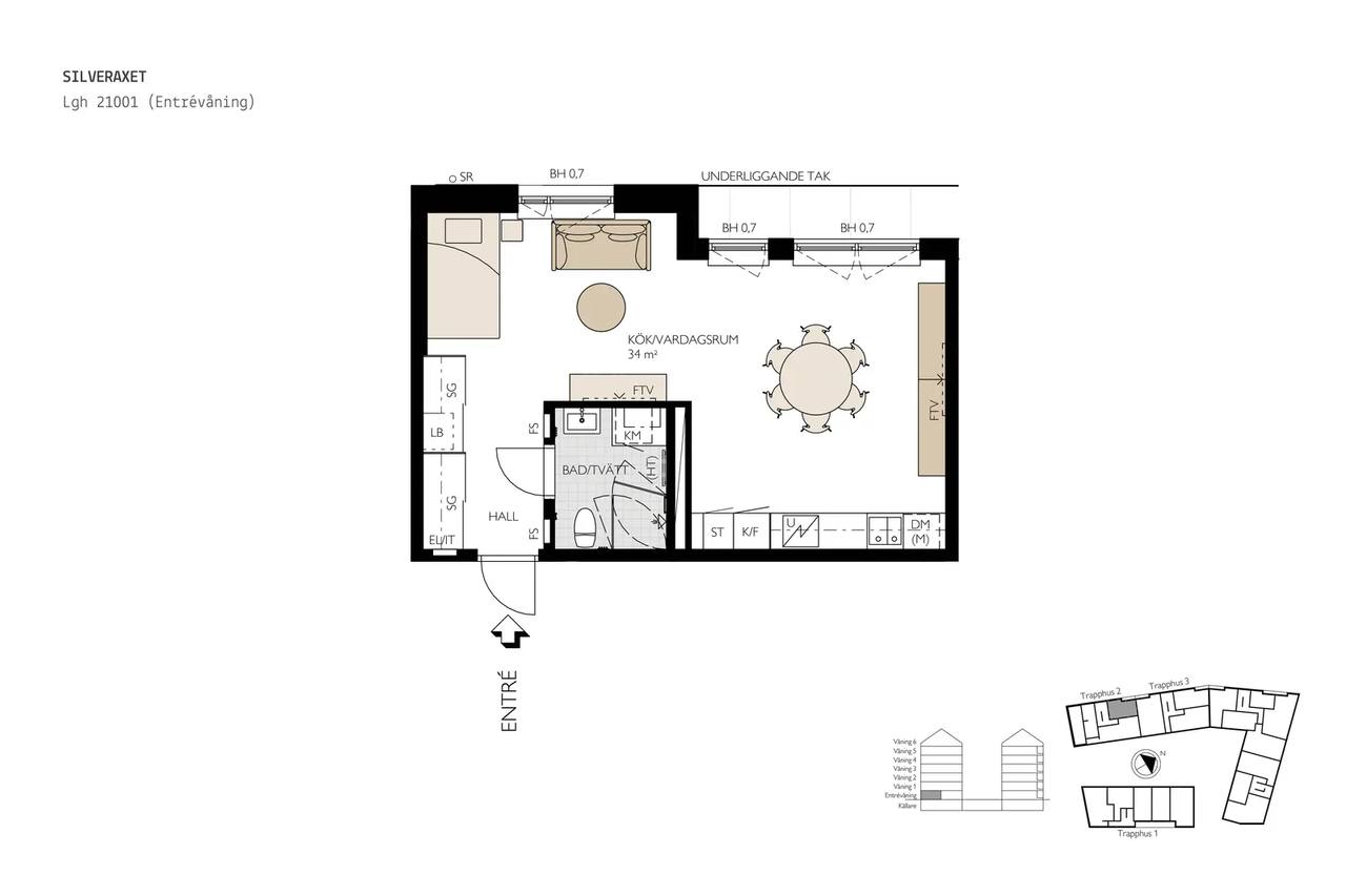 Planritning för Bratteråsgatan 24