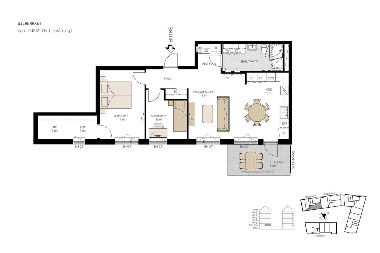 Floor plan for Bratteråsgatan 24