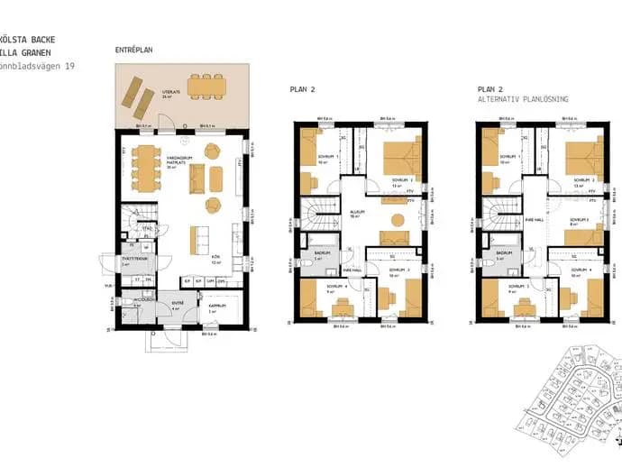 Floor plan for Lönnbladsvägen 19