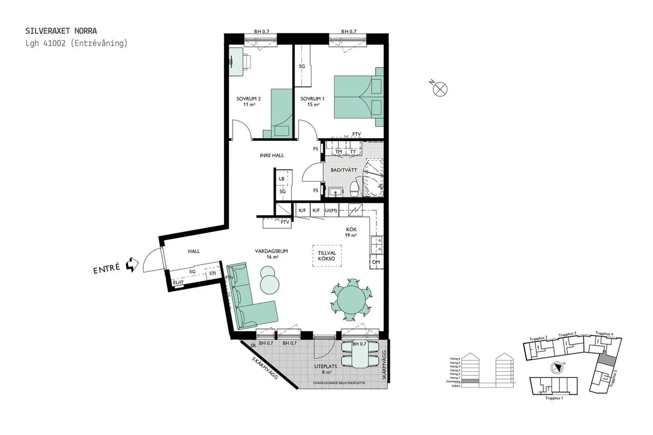 Planritning för Bratteråsgatan 20