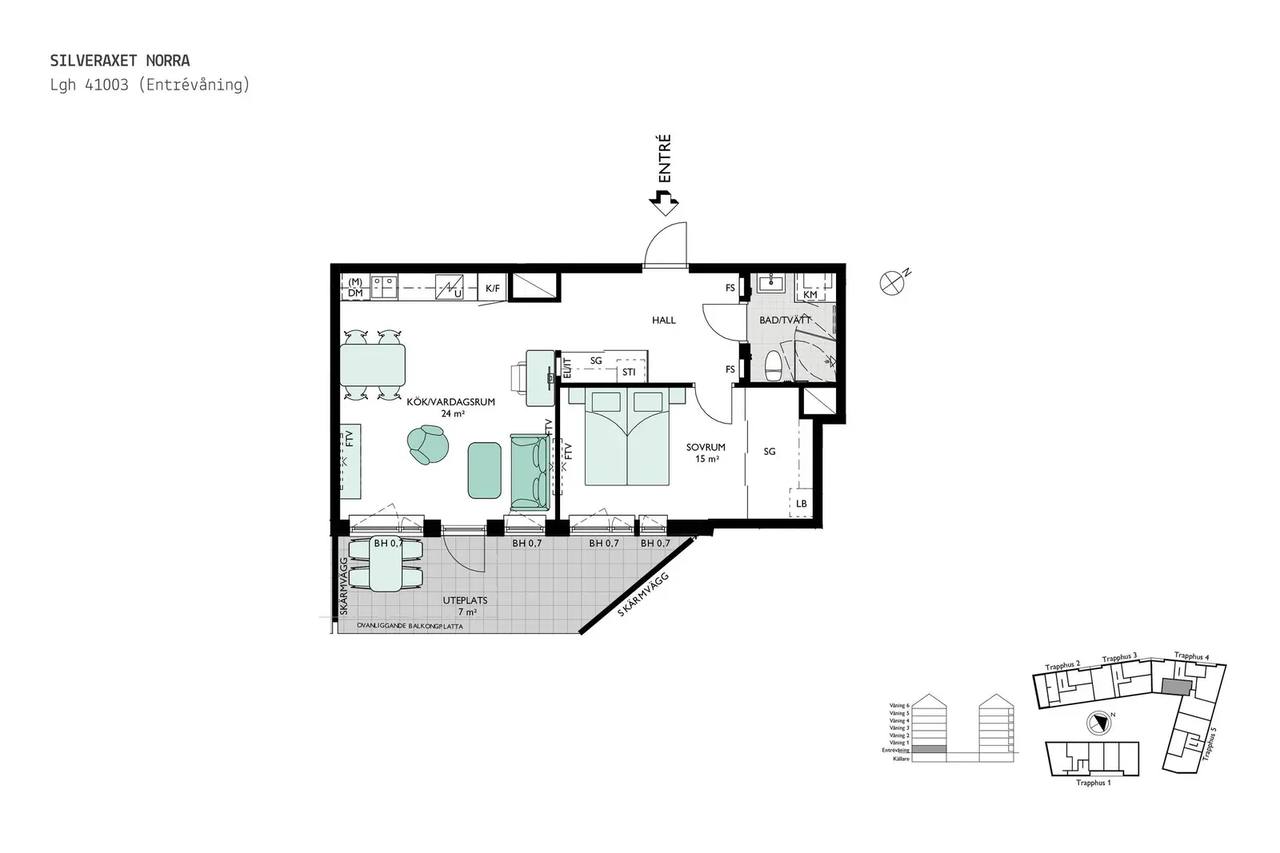 Planritning för Bratteråsgatan 20