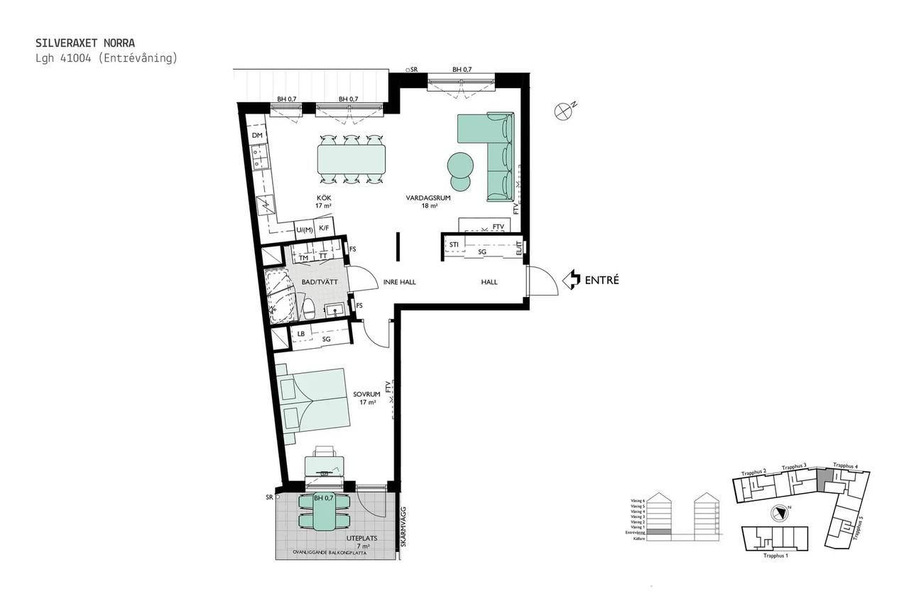 Floor plan for Bratteråsgatan 20
