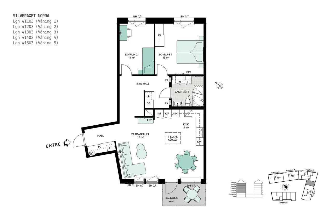 Floor plan for Bratteråsgatan 20