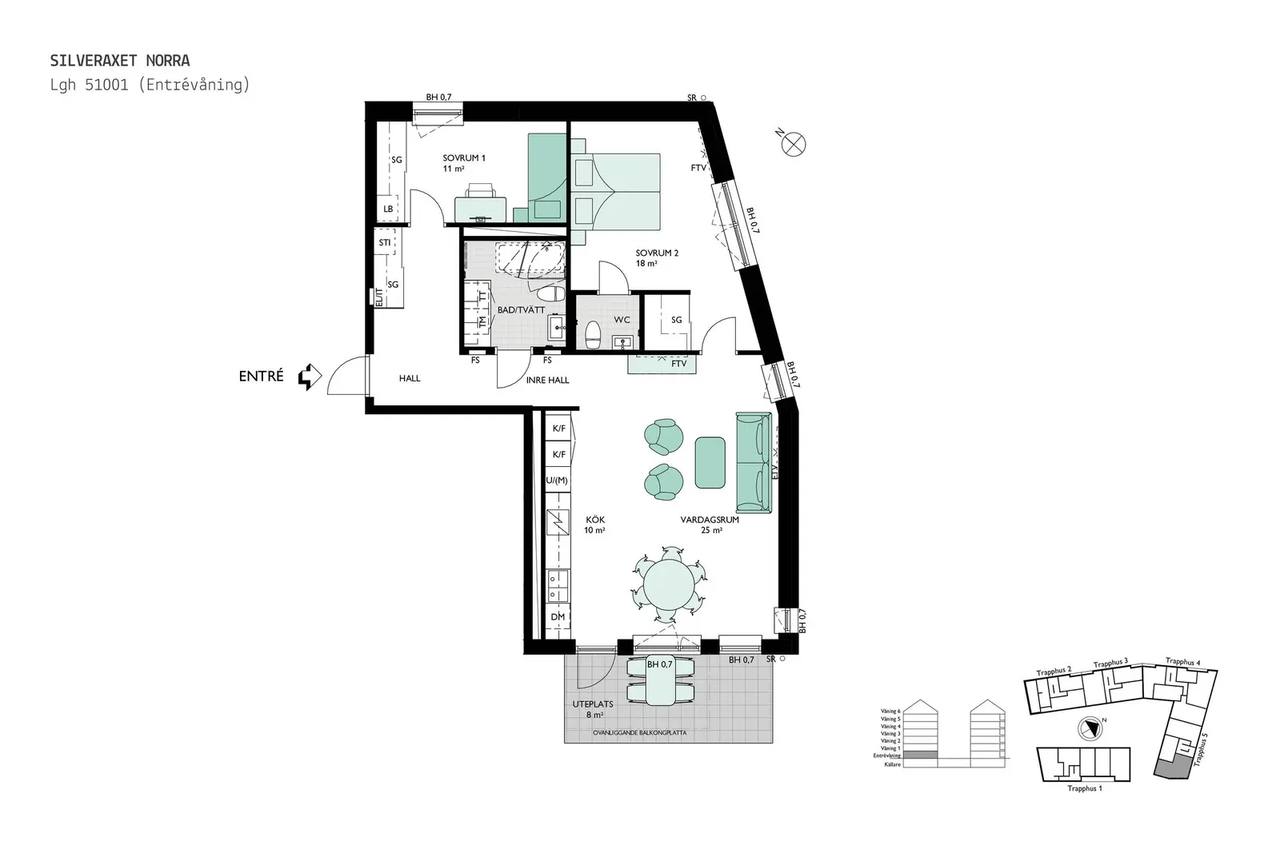 Floor plan for Bratteråsgatan 18