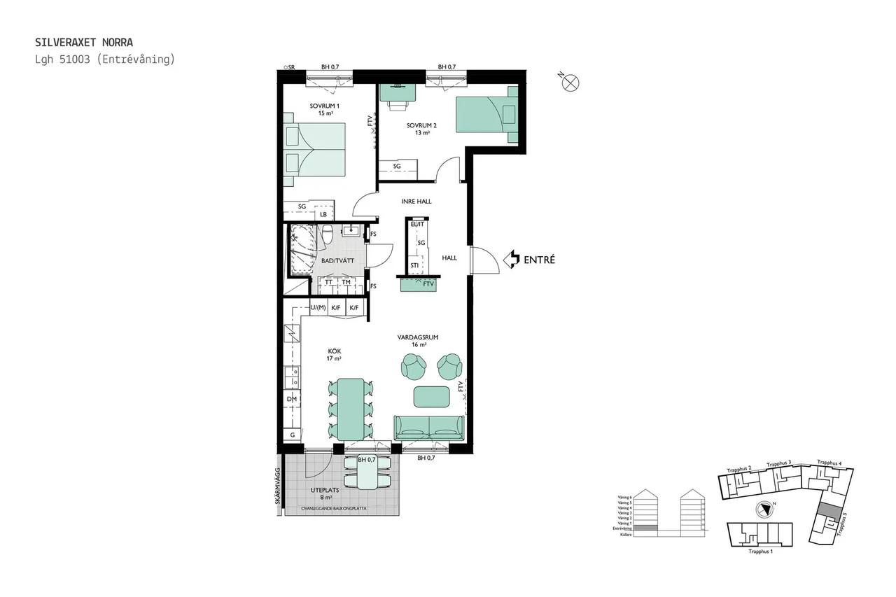 Floor plan for Bratteråsgatan 18