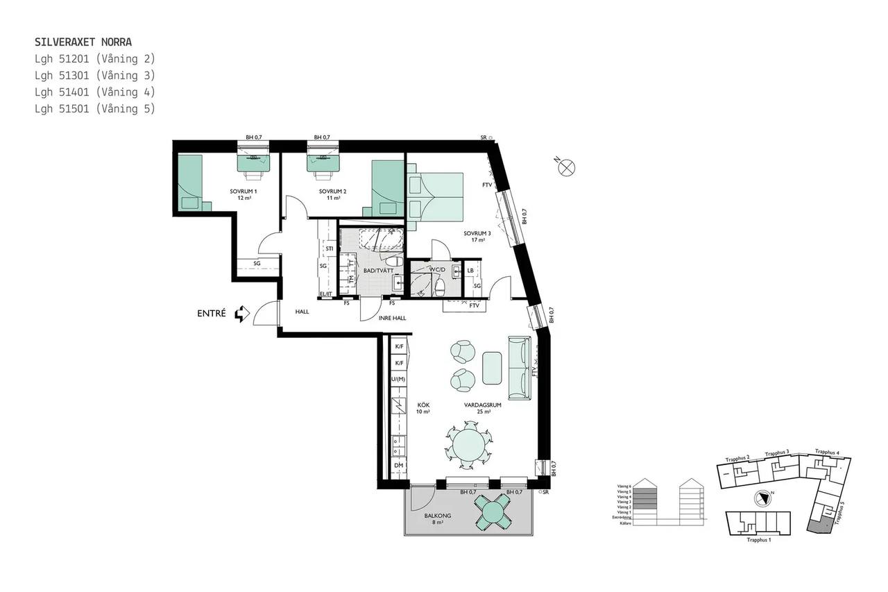 Floor plan for Bratteråsgatan 18